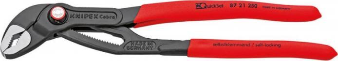 Knipex Kliešte nastavovacie  na trubky Cobra, QuickSet 300mm izolowane zanurzeniowo KNIPEX