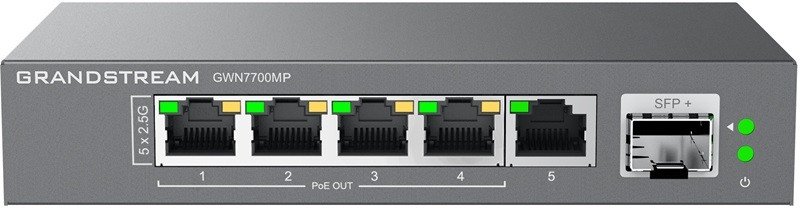 GrandStream Grandstream GWN7700MP Unmanaged Network Switch 5 2,5Gb portů / 1 SFP+