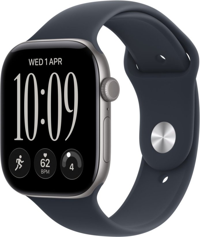 Apple Watch 12 GPS + Cellular 42mm   eSIM  Space Grey Aluminum Sport Band S/M Navy Blue (MJFX4ZR/A)