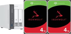 Qnap TS-216G + 2x Seagate IronWolf 4TB (ST4000VN006)