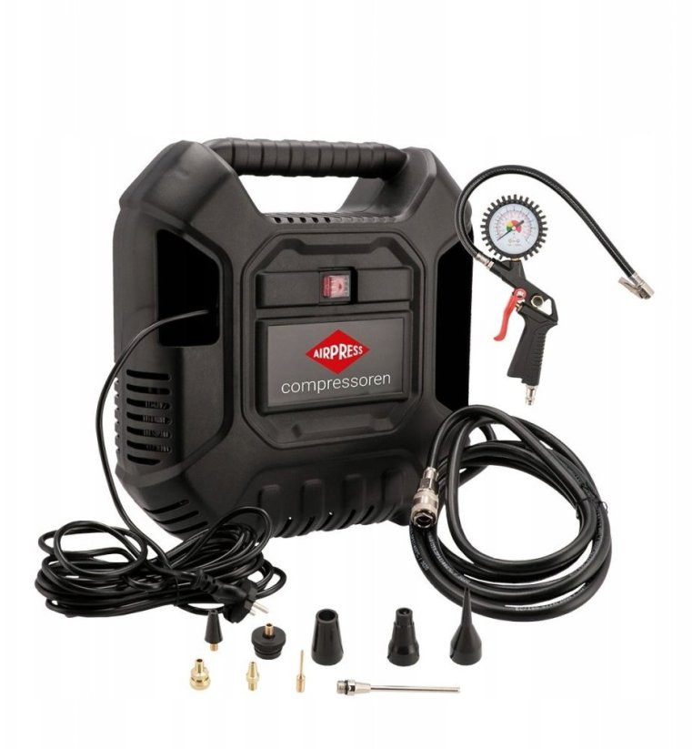 Airpress KOMPRESOR bezolejowy HLO 180 + Príslušenstvo
