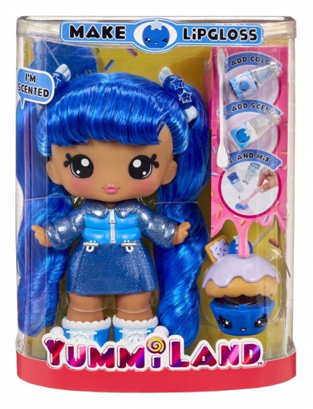 MGA Bábika yummiland large lipgloss pet, rory blueberry