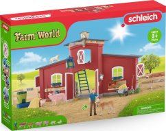 Schleich SCHLEICH FARM WORLD playset Red Barn with Animals