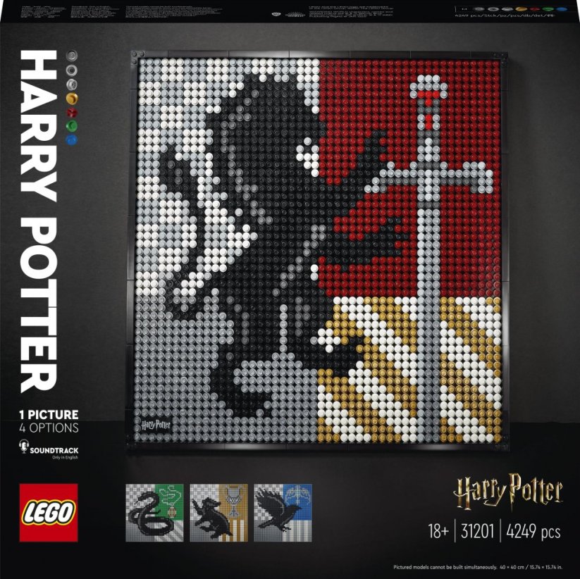 LEGO Art Harry Potter Herby Hogwartu (31201)