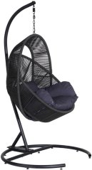 Gosh Hanging swing chair HATIS "Eliza", dark grey