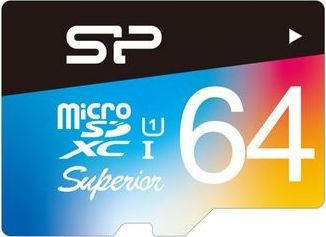 Silicon Power Superior MicroSDXC 64 GB Class 10 UHS-I/U1  (SP064GBSTXDU1V20SP)