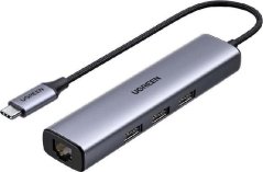 Ugreen 1x RJ-45  + 3x USB-A 3.0 (UGR1202GRY)