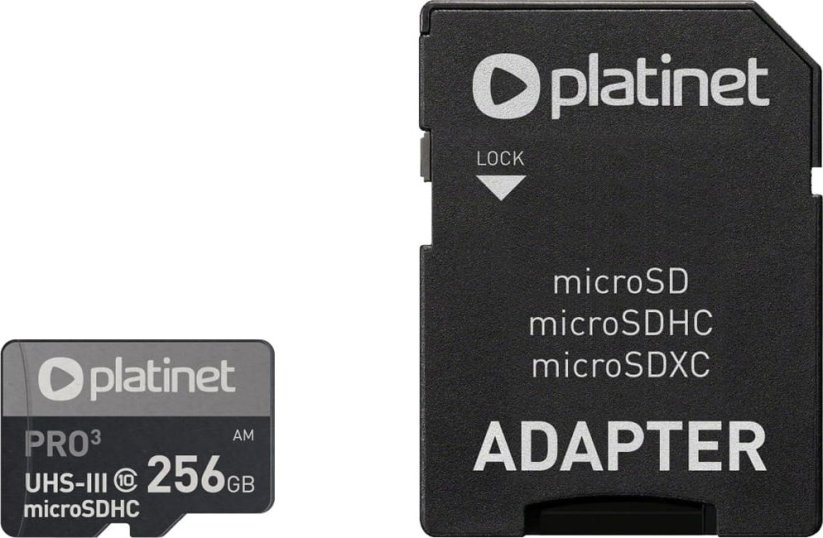 Platinet Pro MicroSDHC 256 GB Class 10 UHS-III/U3 A2  (PMMSDX256UIII)