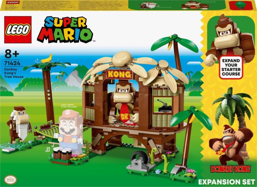 LEGO Super Mario Domček na drzewie Donkey Konga — Sada rozszerzający 3 ks (71424)