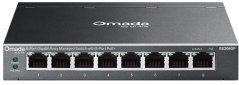 TP-Link TP-Link Omada ES208GP łącza sieciowe Zarządzany L2 Gigabit Ethernet (10/100/1000) Obsługa PoE DIN rail Čierny
