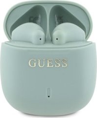 Guess Bluetooth headphones GUTWSJ14ESGN TWS + docking station green/green Printed Classic Logo