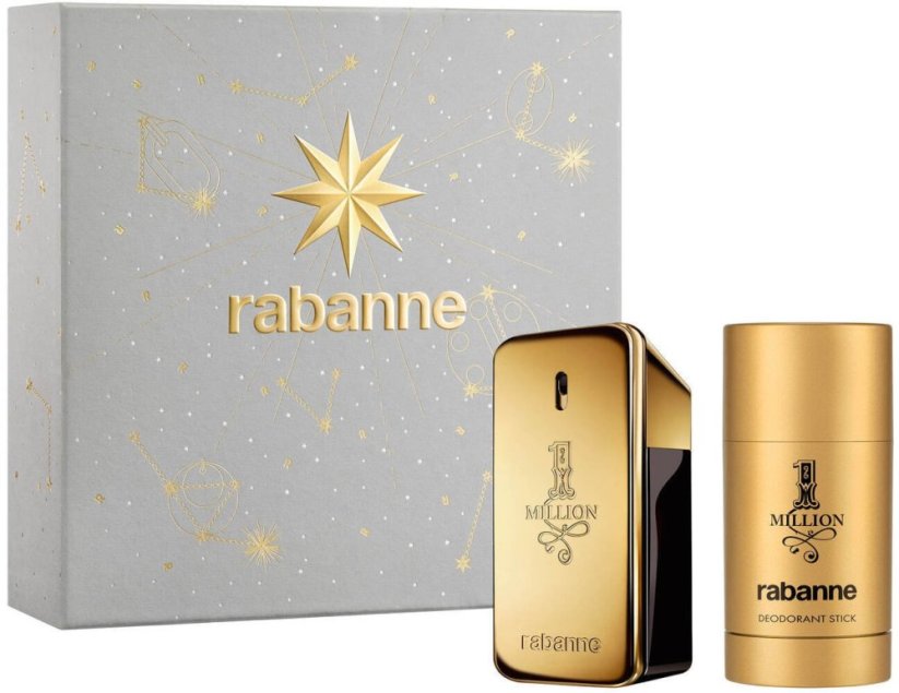 Paco Rabanne Set: 1 Million Eau De Toilette 50 ml + 1 Million Deodorant Stick 75 ml