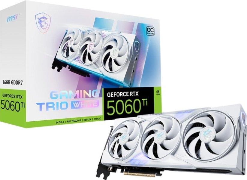 MSI GeForce RTX 5060 Ti Gaming Trio OC White 16GB GDDR7 DLSS4