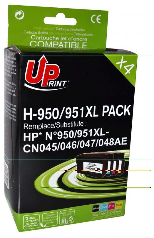 UPrint Tintes kārtridžs  UPrint HP 950XLBk/951XL C/M/Y Multipaka