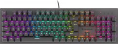 Genesis KLAWIATURA Pre GRACZY GENESIS THOR 303 DE PODŚWIETLENIE RGB MECHANICZNA SILENT SWITCH Čierna HOT SWA