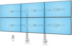 StarTech StarTech 6-MONITOR-ARM-A držiak / stojak do monitorów 81,3 cm (32") Biurko Biely