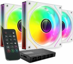 Mars Gaming Mars Gaming MF3DPROKITW ARGB 120mm Remote Control Computer Cooler Kit