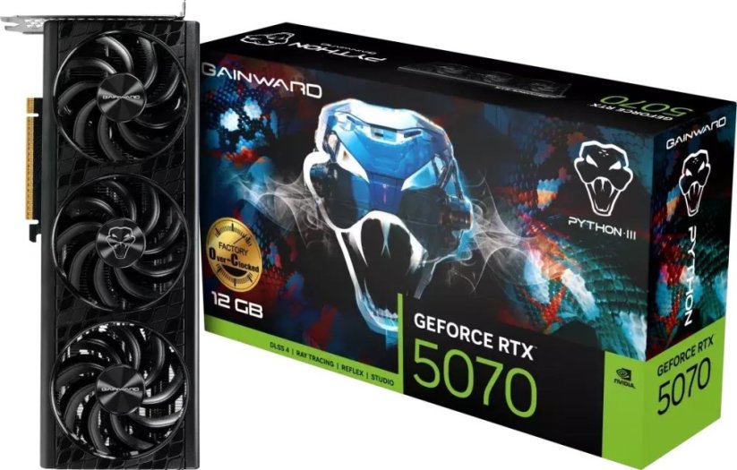 Gainward Gainward RTX5070       Python III OC   12GB GDDR7  HDMI 3xDP