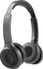 Cisco Cisco Bluetooth Headset 730, schwarz: - Dual On-Ear, aktive Rauschunterdruckung, inkl. Ladestation, - Anschlusse: Bluetooth, USB-A, 3.5mm*(nur Audio), - geeignet fur alle bluetooth-fahigen Gerate und Cisco DX70, DX80, IP DECT Phone 6825, IP Phone 88X