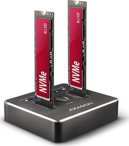 Axagon ADSA-M2C NVMe SSD Podwójna