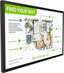 Philips Philips 3000 series 55BDL3751T/00 signage display Interaktywny płaski panel 138,4 cm (54.5") LCD Wi-Fi 450 cd/m 4K Ultra HD Čierny Ekran dotykowy Procesor wbudowany Android