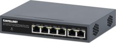Intellinet Network Solutions INTELLINET 6-Port PoE Powered Gbit PoE+ Switch Passthr. 60W