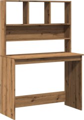vidaXL Biurko z półkami, dub Artisan, 102x45x148 cm