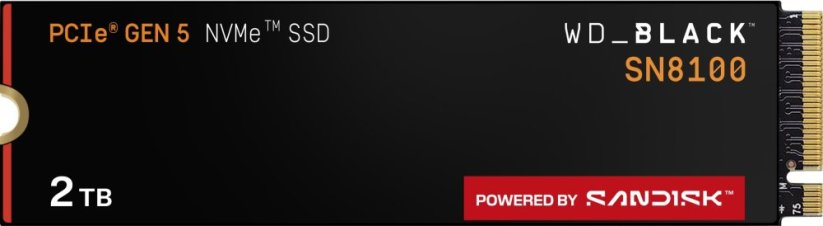 SSD WD SN8100 2TB M.2 2280 PCI-E x4 Gen5 NVMe (WDS200T1X0M)