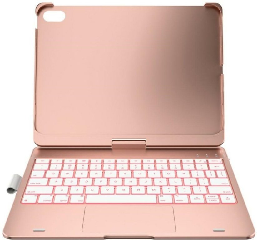 4kom.pl Etui Typecase Flexbook Touch             z klawiaturą do iPad 11" (A16) 2025 / iPad 10.9" 2022 różany