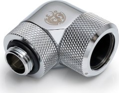 BitsPower Bitspower Advanced Adapter 90 Grad G1/4 Zoll AG auf 16mm AD Hardtube - drehbar, silber