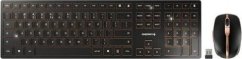 Cherry Cherry Desktop DW 9100 SLIM [US/EU] WL AES black/copper BT Lithium Akku - wochenlange Nutzung ohne Aufladung