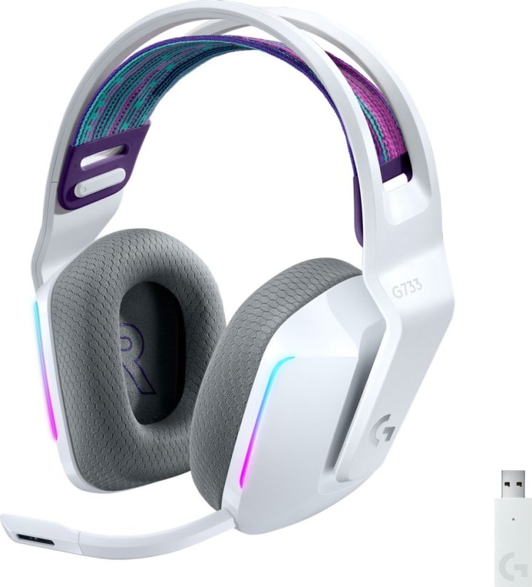 Logitech G733 Lightspeed Biely (981-000883)