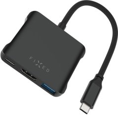 Fixed Quadri 2x USB-C 1x HDMI + 2x USB-A 2.0 3.2 Gen2 3.1 Gen1 (FIXHU-QR-BK)
