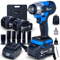Geko akumulátorowy bezszczotkowy 350Nm 2x3.0Ah 21V – Sada XXL (5) (5903418302900)