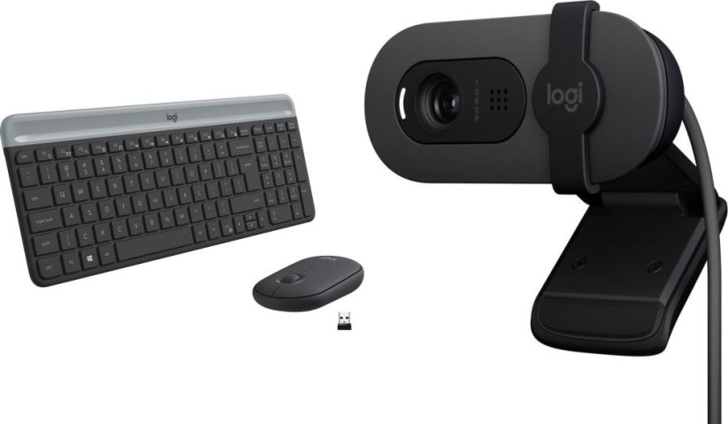Logitech MK470 Slim (920-009204) + Brio 100 (960-001585)