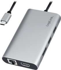 LogiLink LogiLink USB-C Hub, 7-Ports, USB 3.2 Gen 1, 7x USB-A Alu.
