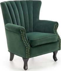 Halmar Fotel do salonu TITAN VELVET tmavoZelený