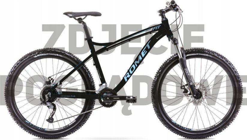 Romet Dviratis Romet Rambler FIT 26 2024 black-blue-18" / L (Dydis: 18" / L)