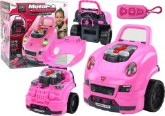LeanToys Warsztat Silnik Auto Do Rozkręcania Sada Majsterkowicza Ružový