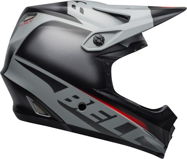 Bell Prilba na celú tvár FULL-9 FUSION MIPS matte gloss black gray crimson r. S (53-55 cm)