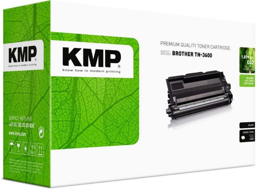 KMP Brother TN-3600 black 3000 stron remanufactured (1272,0000)