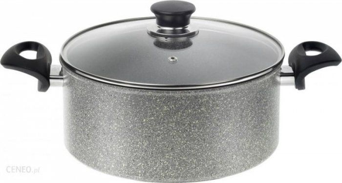 Ballarini Hrniec BALLARINI Ferrara z 2 držiakami i pokrywką granitowy 24 cm FERG25D.24D