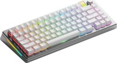 Glorious GMMK 3 Pro HE Wireless 75 % Custom Gaming-Tastatur - Pre-Built, ANSI (US), Fox HE Switches, strieborný
