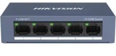 Hikvision Hikvision Pro Series DS-3E0105-O łącza sieciowe Nie zarządzany Fast Ethernet (10/100) Sivý
