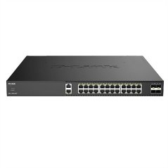 D-Link 28-Port 10G Multi-Gigabit PoE++ Smart Managed Switch with 4 x 25G SFP28 Ports- 24 x 100M/1G/2,5G/5G/10GBASE-T 60W PoE++-Ports- 4 x 10/25G SFP28-Ports- przepustowość przełączania 680 Gbit/s- Porty 1 do 24 zgodne z IEEE 802.3af/at/bt- budżet mocy PoE