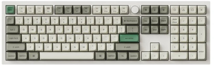 Keychron Q6 Max QMK/VIA Wireless Shell White / Gateron Jupiter Banana
