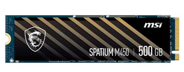 MSI Spatium M450 500GB M.2 2280 PCI-E x4 Gen4 NVMe (S78-440K380-P83)