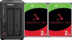 Qnap TS-253E-8G + 2x Seagate IronWolf 2TB (ST2000VN003)