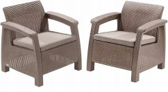 Allibert Garden chairs Corfu Duo Set besi 8711245158785