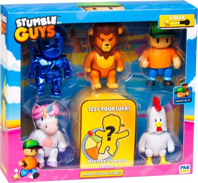 STUMBLE GUYS STUMBLE GUYS - MINI FIGURKI- DELUXE 6 FIGUREK VER.A